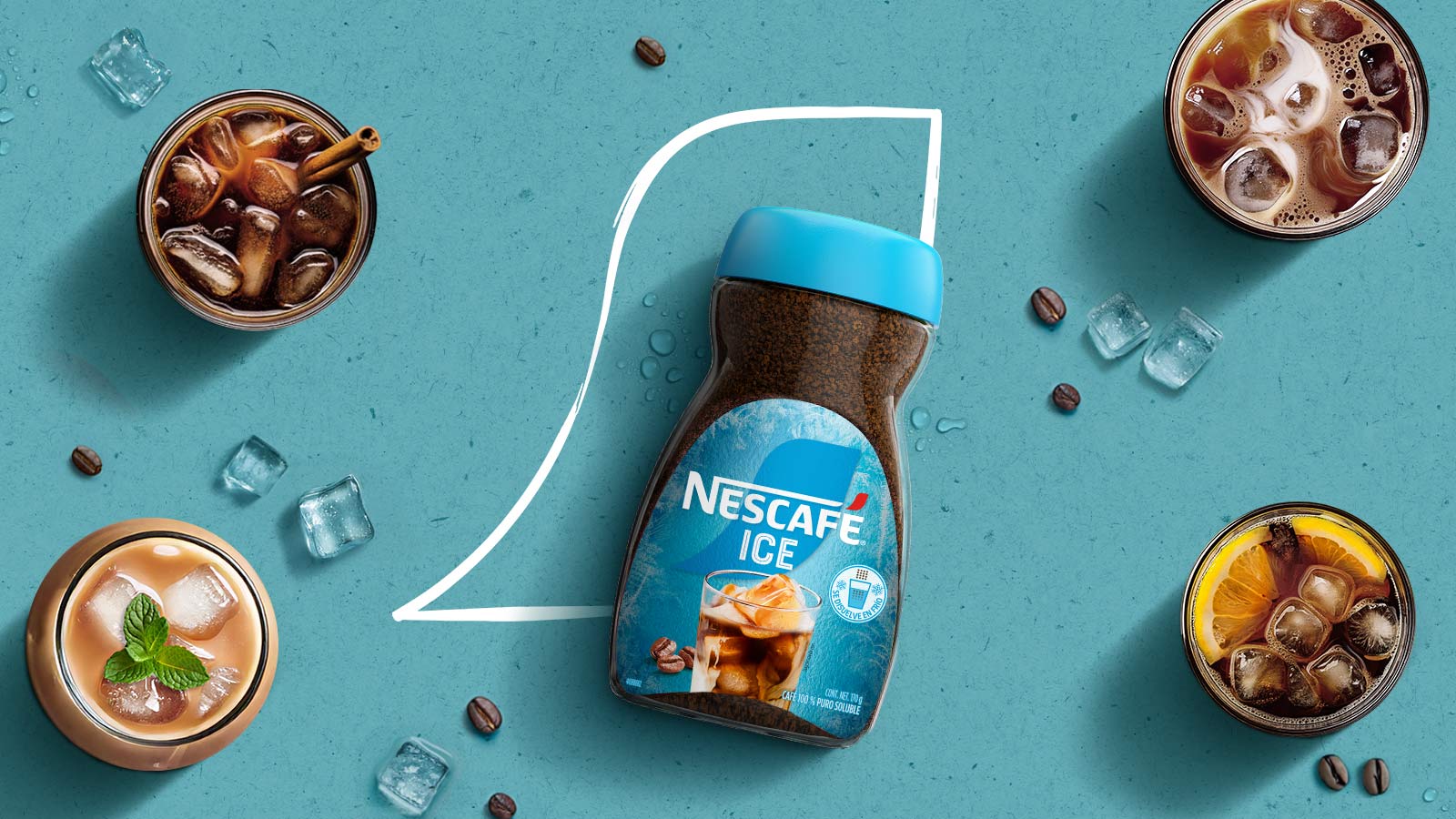 Surtido de productos de café frío NESCAFÉ