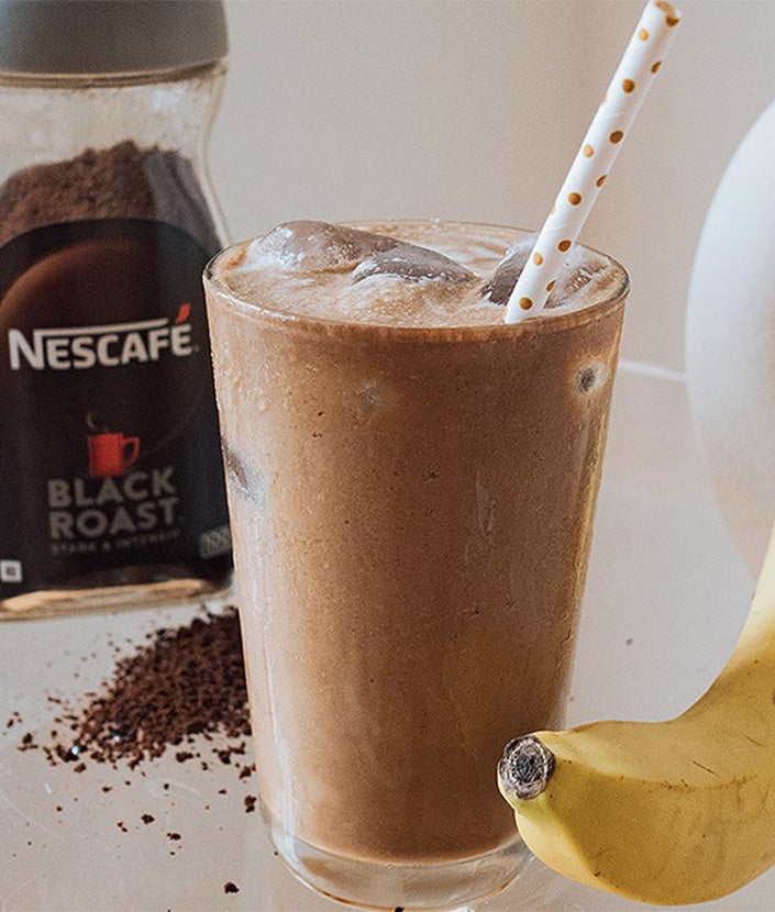  Banana Iced Coffee by @biancaolivia