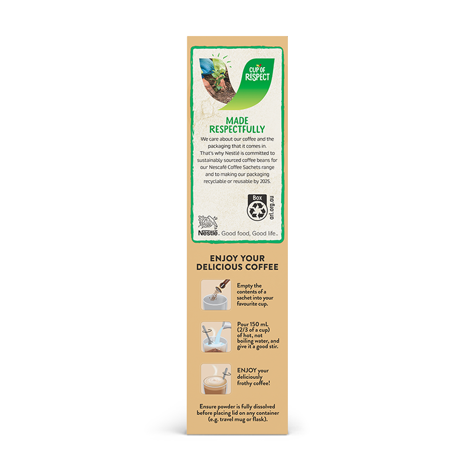 NESCAFÉ® Sugar Free Vanilla Malt Latte Sachets