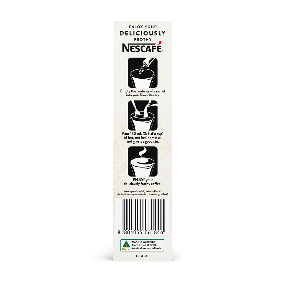 NESCAFÉ® Hazelnut Latte sachets