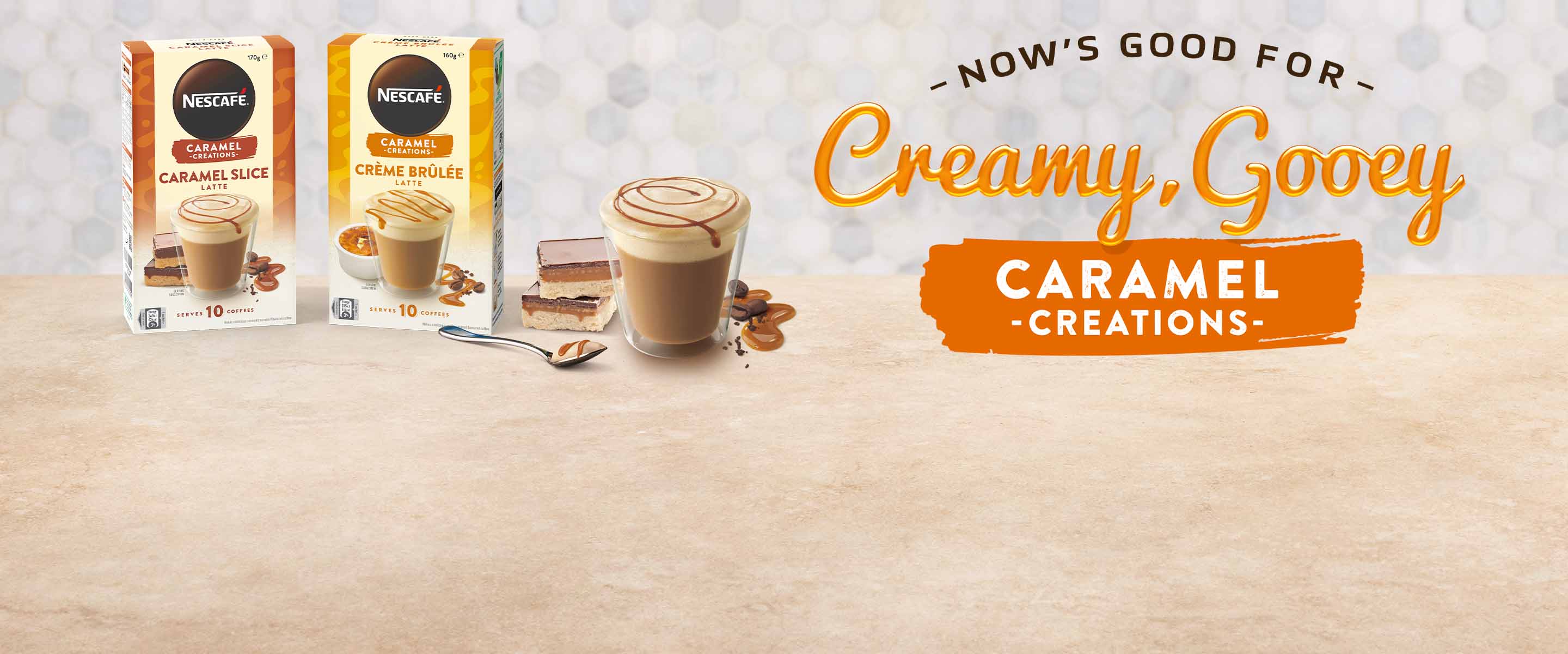 Nescafe Caramel Lattes - Campaign Banner - Desktop