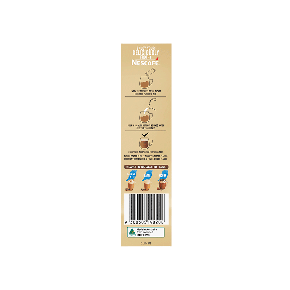 NESCAFÉ® Sugar Free Vanilla Malt Latte Sachets