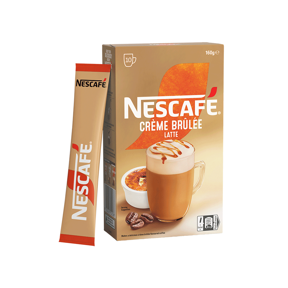 nescafé crème brûlée latte sachets