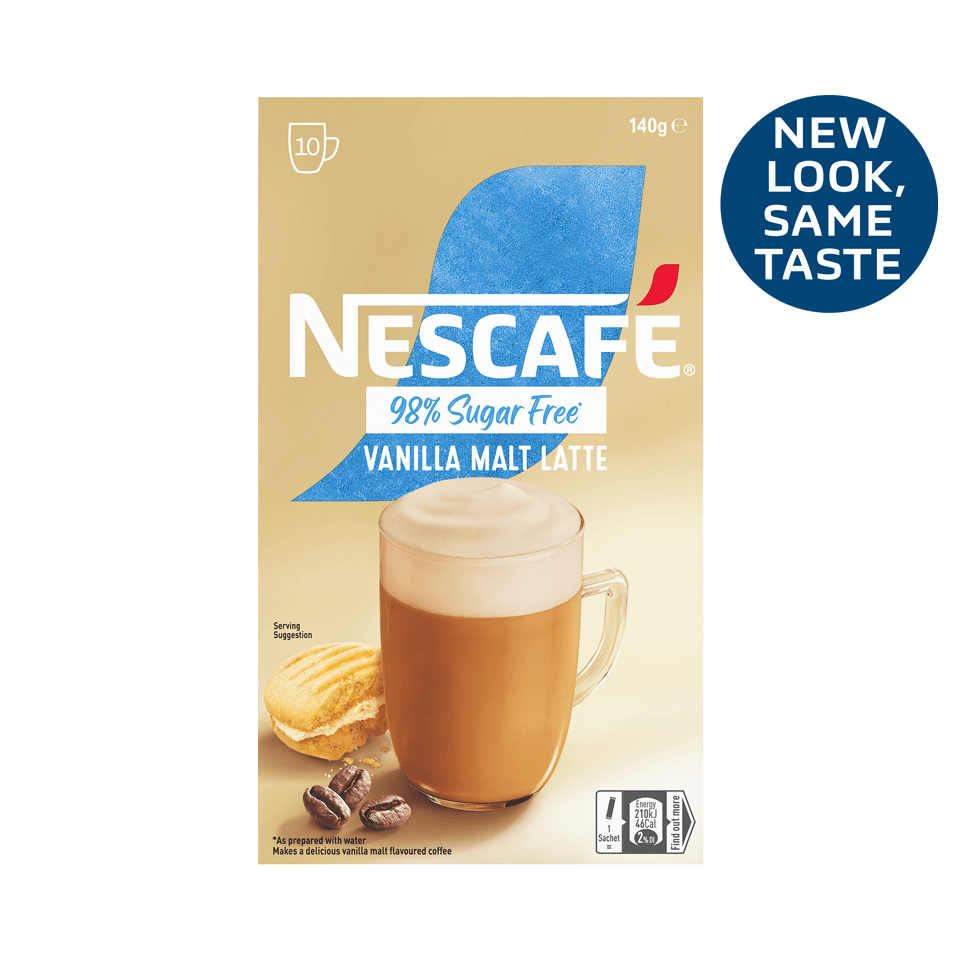 NESCAFÉ® Sugar Free Vanilla Malt Latte Sachets