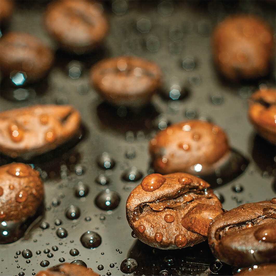 Roasted arabica coffee beans makes the perfect Espresso!