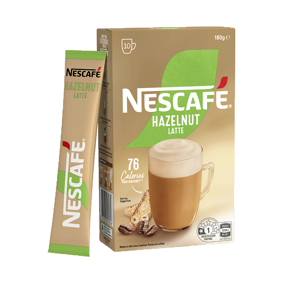 NESCAFÉ® Hazelnut Latte sachets