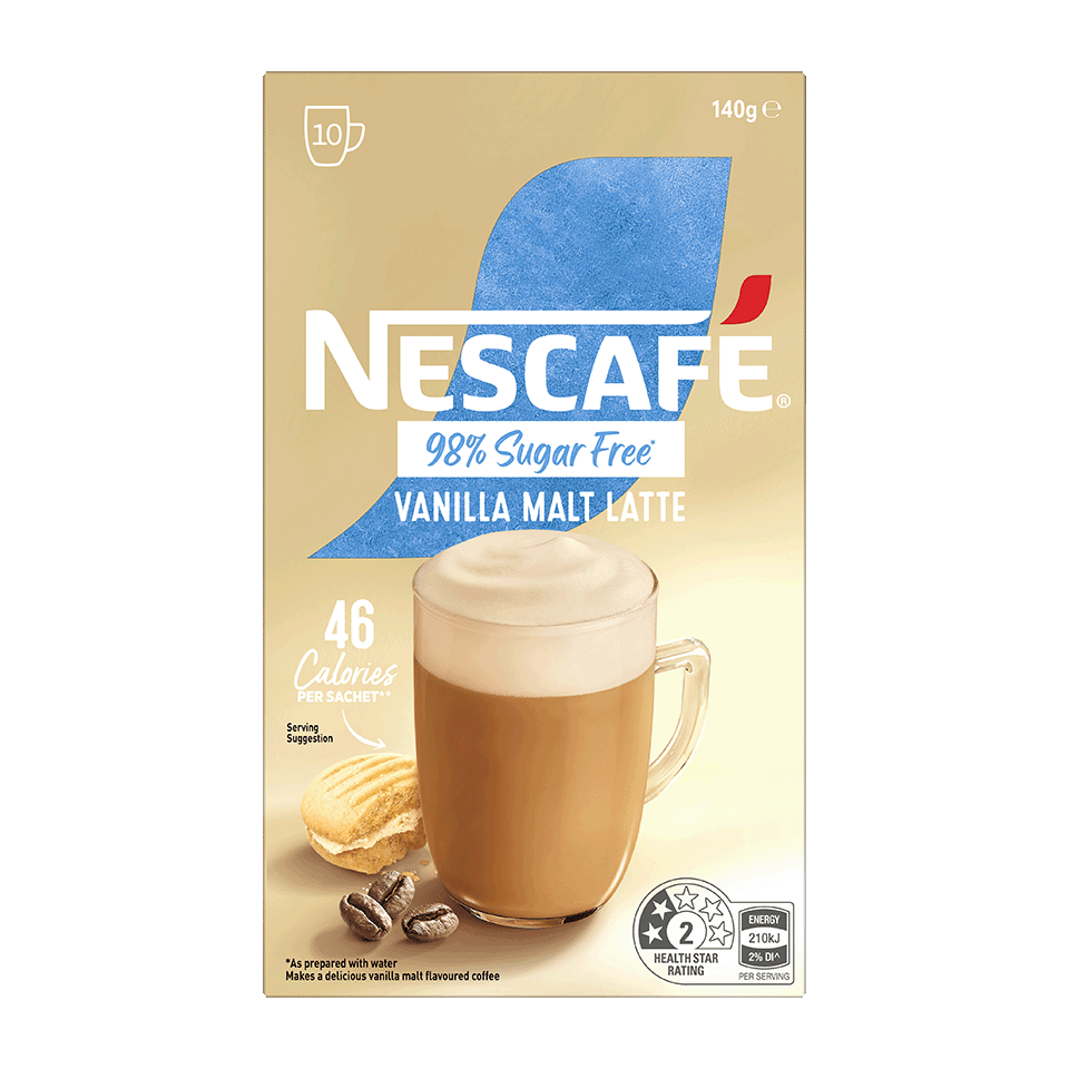 NESCAFÉ® Sugar Free Vanilla Malt Latte Sachets