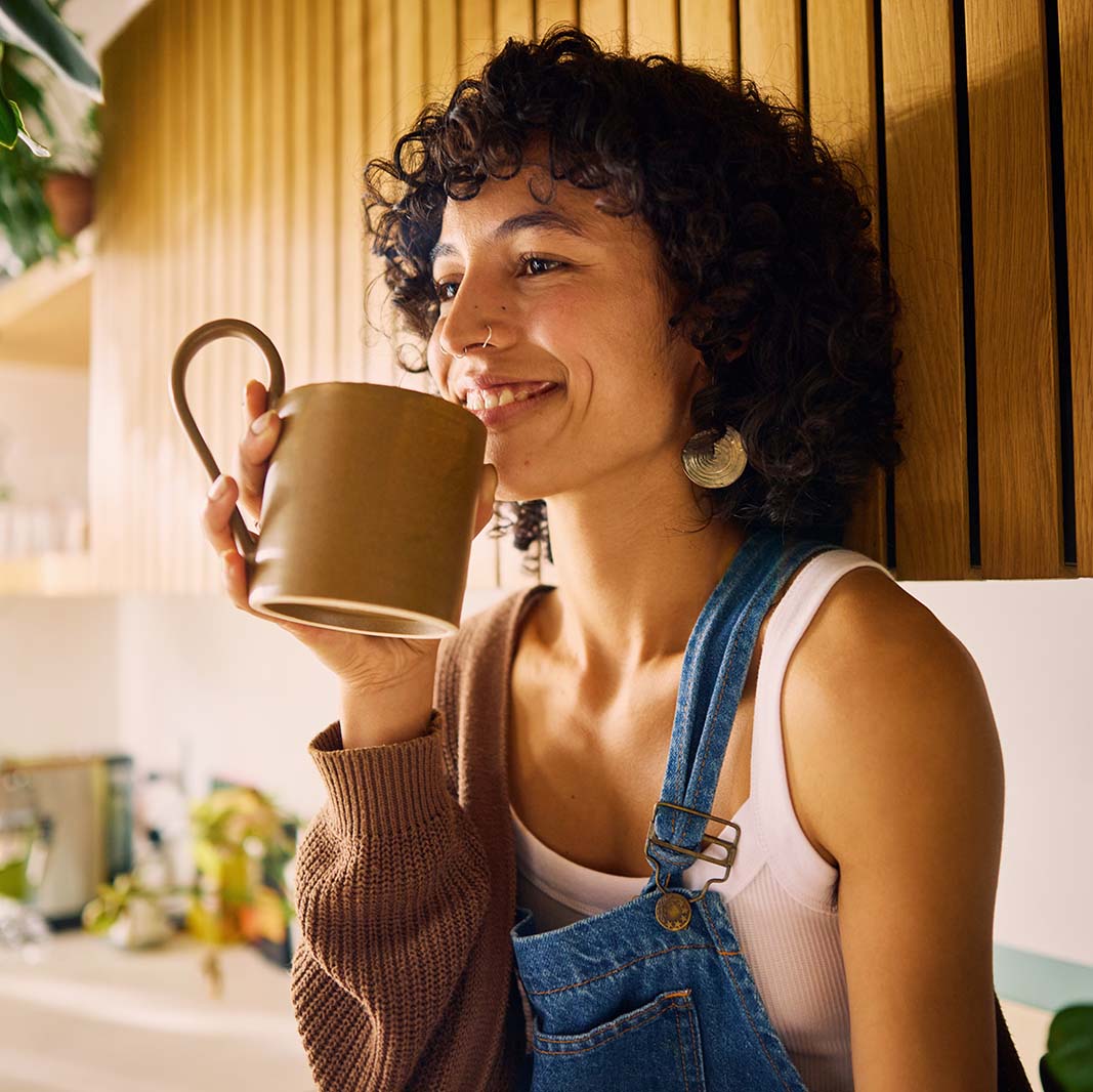 Image of coconut latte cup