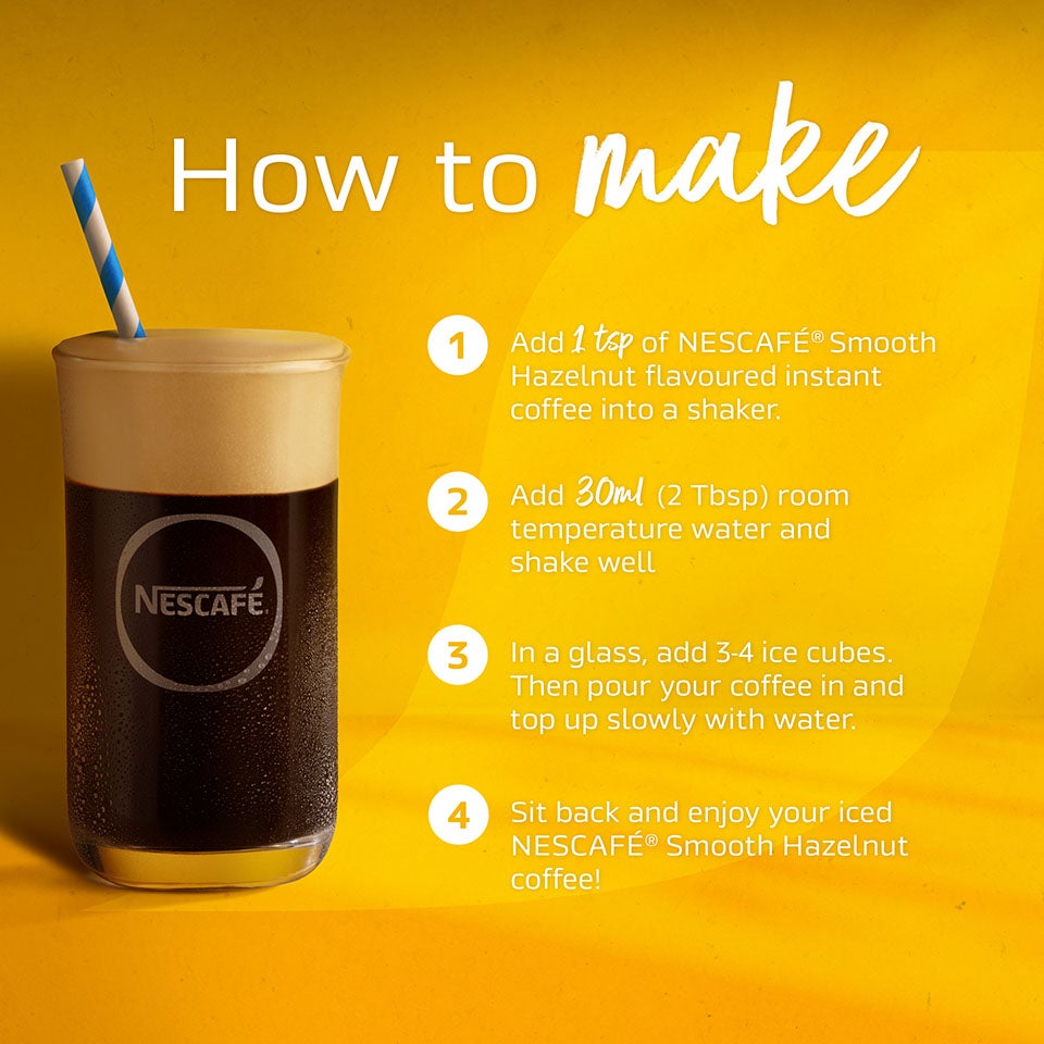Nescafé Smooth Hazelnut flavoured coffee