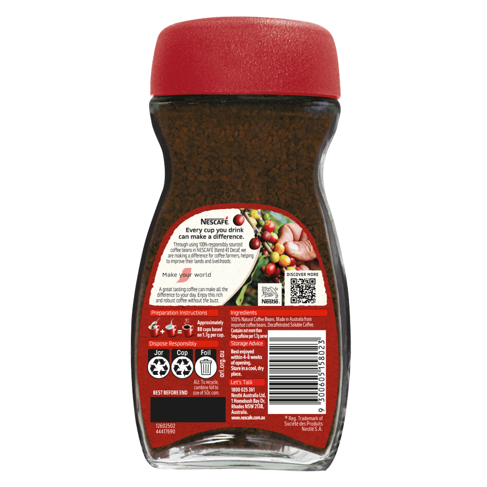 Blend 43 Decaf back