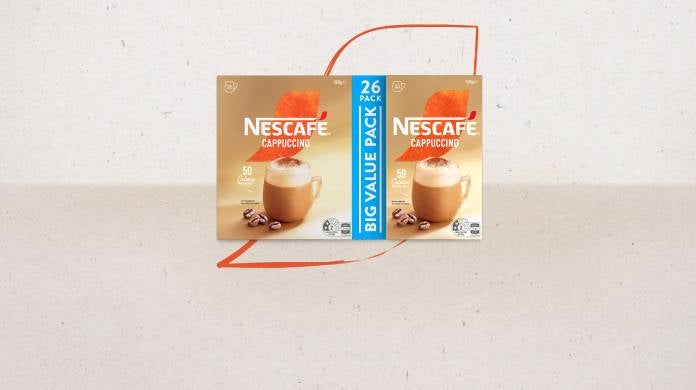 Nescafe cappuccino removes chocolate shaker
