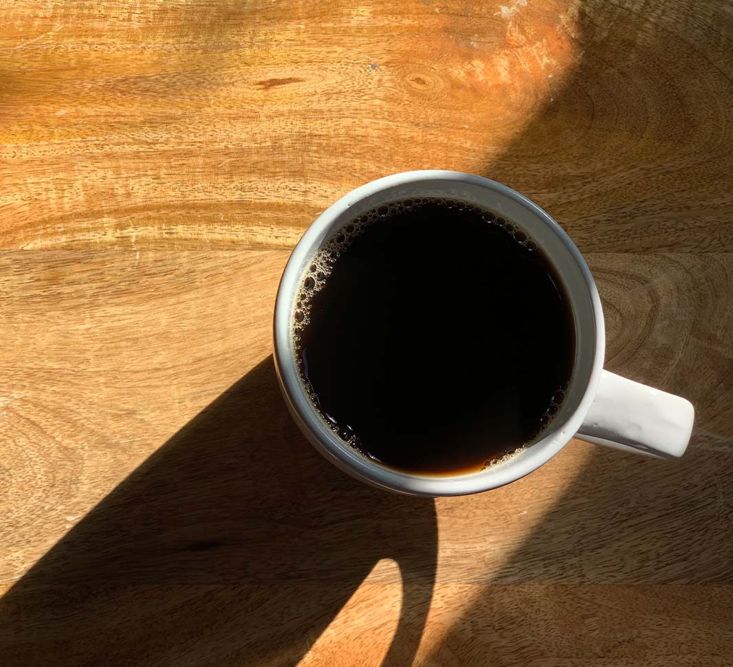 Cup of brewed coffee