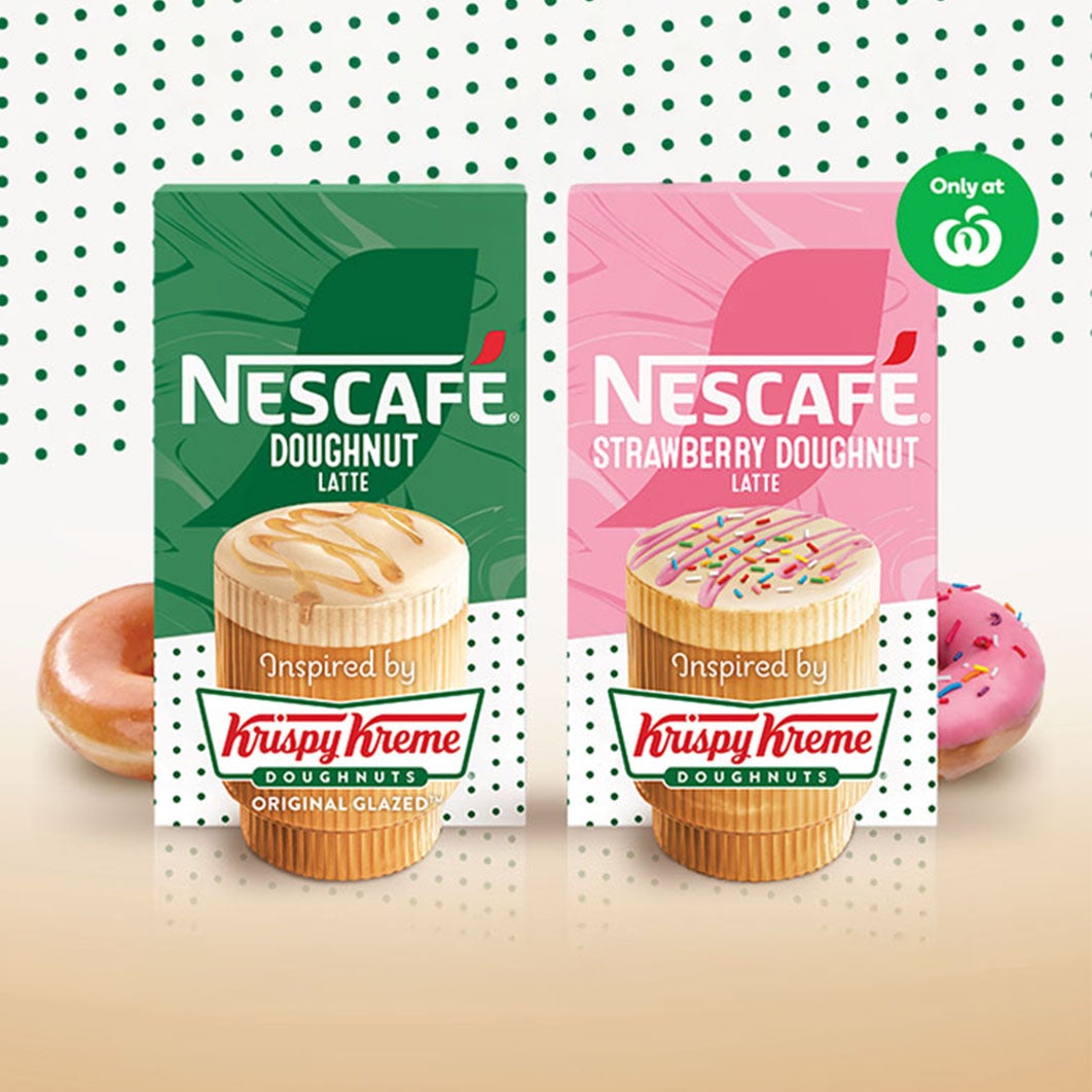 Strawberry Doughnut Latte inspired by Krispy Kreme