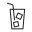 Iced coffee icon