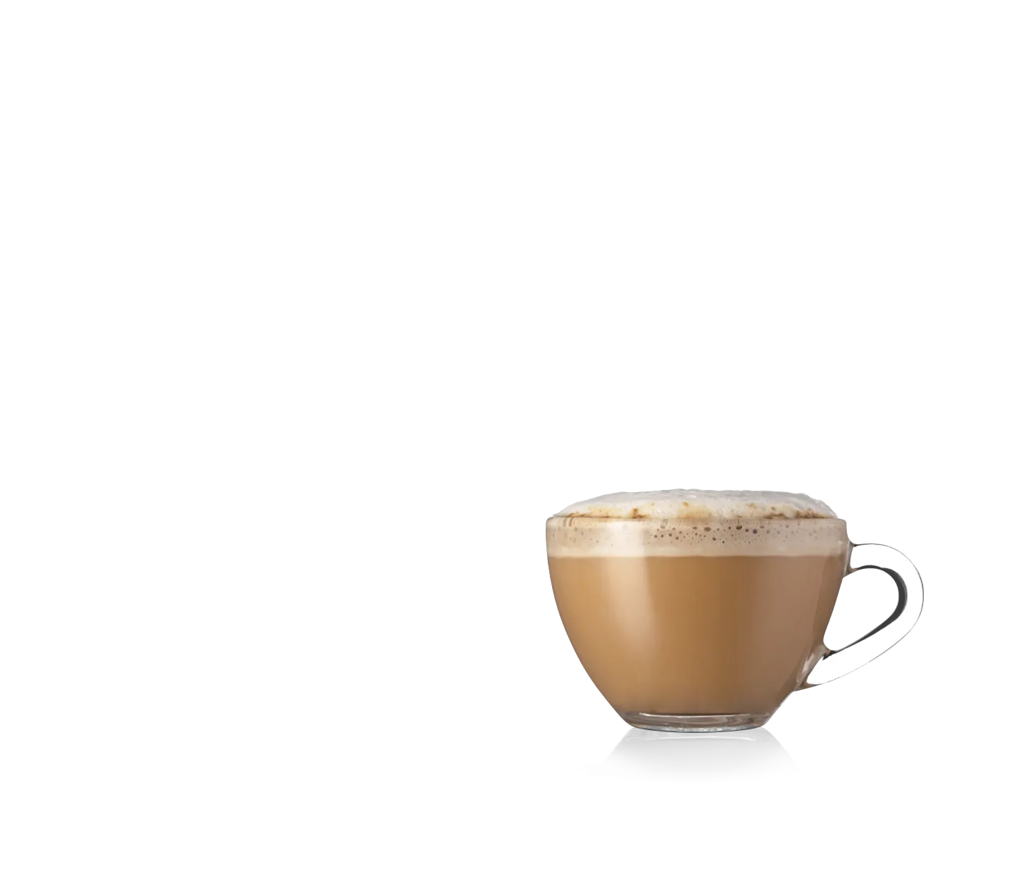 Flat white coffee