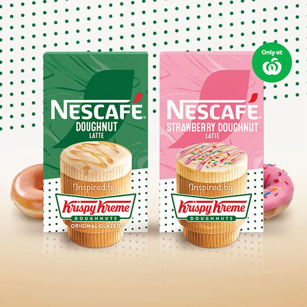 Strawberry Doughnut Latte inspired by Krispy Kreme