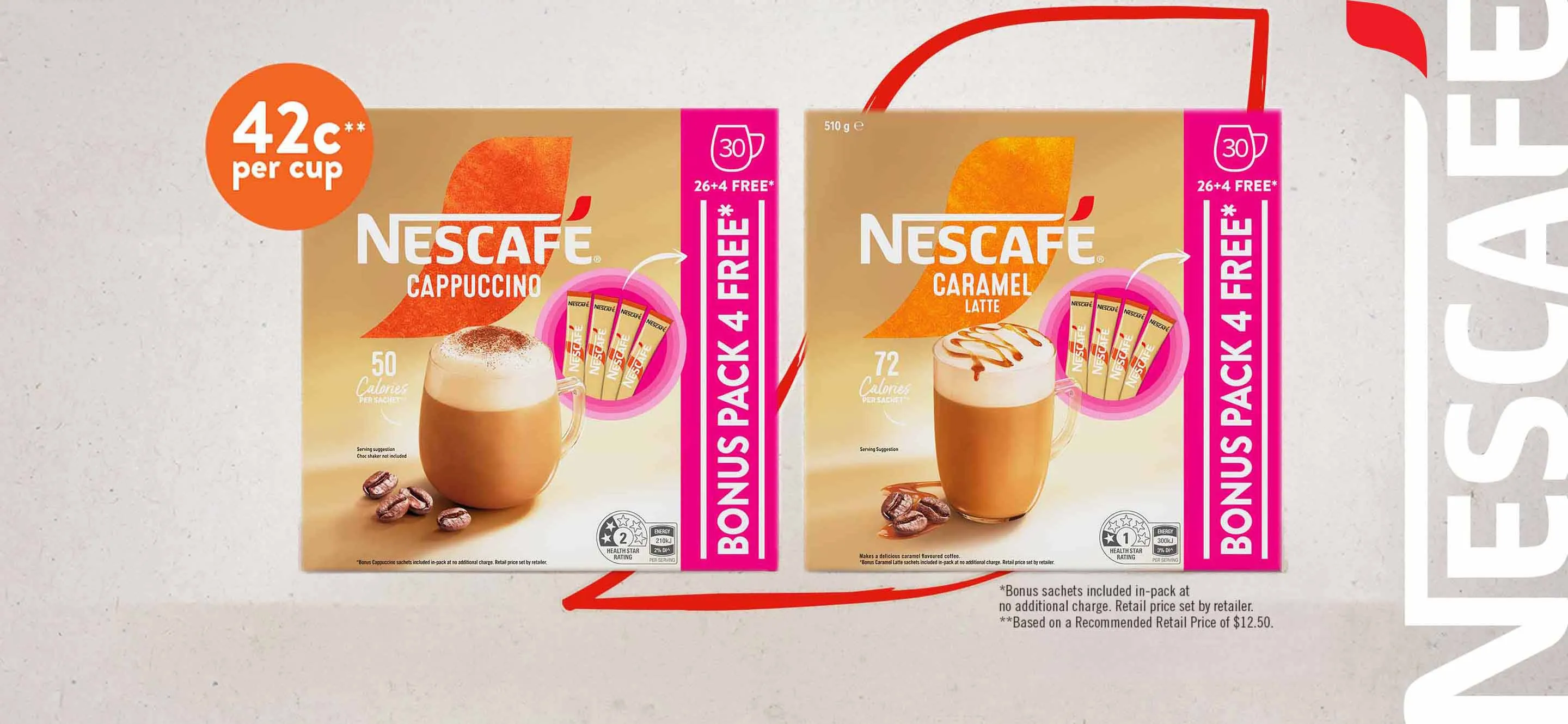 Enjoy our Limited Editon Nescafe Bonus Packs, with four free sachets. Discover the range today.