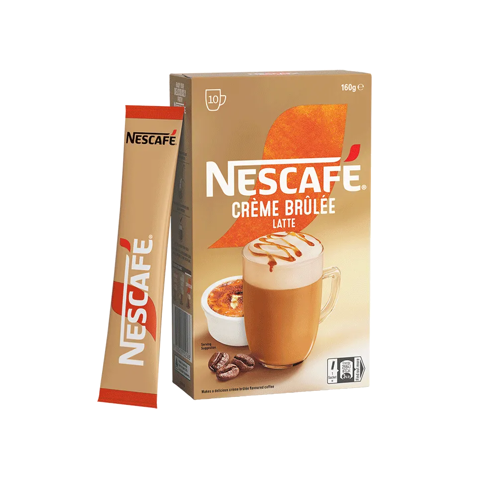nescafé crème brûlée latte sachets