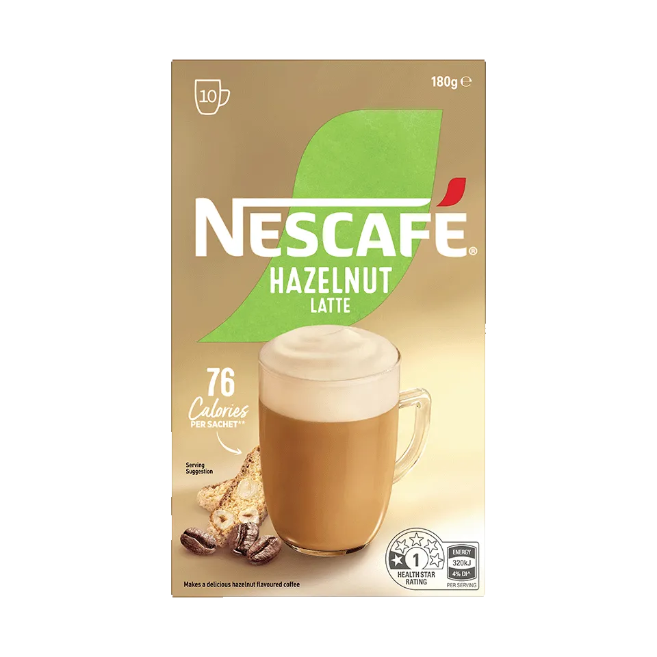 NESCAFÉ® Hazelnut Latte sachets