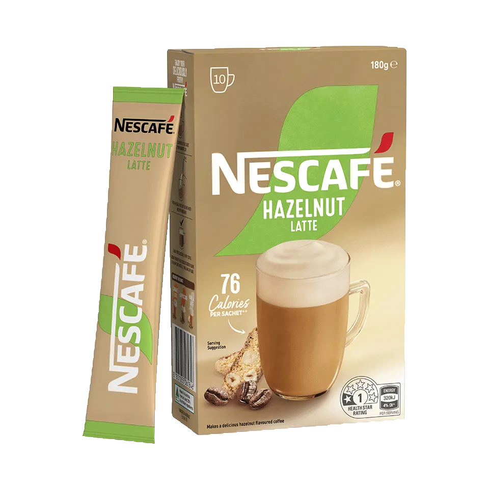 NESCAFÉ® Hazelnut Latte sachets