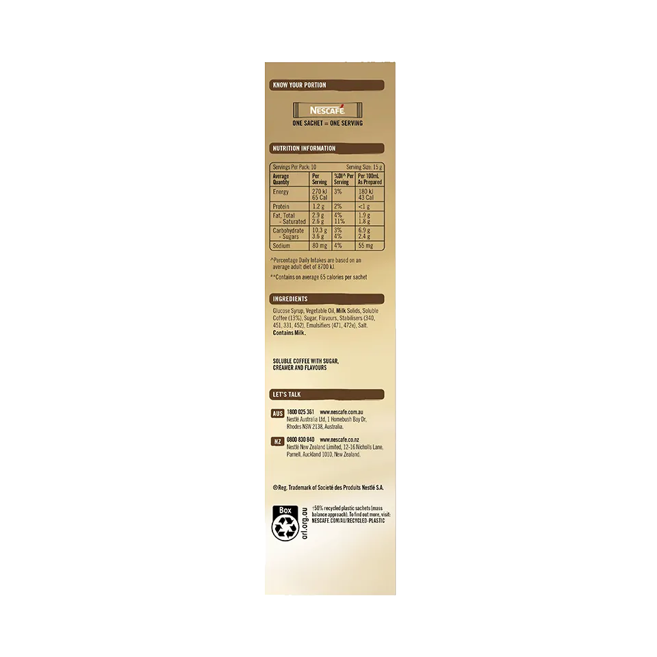 NESCAFÉ® Latte sachets