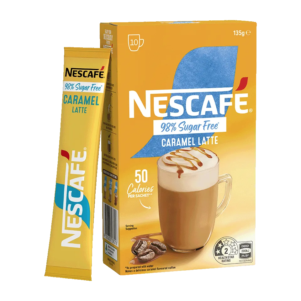 NESCAFÉ® 98% Sugar Free Caramel Latte