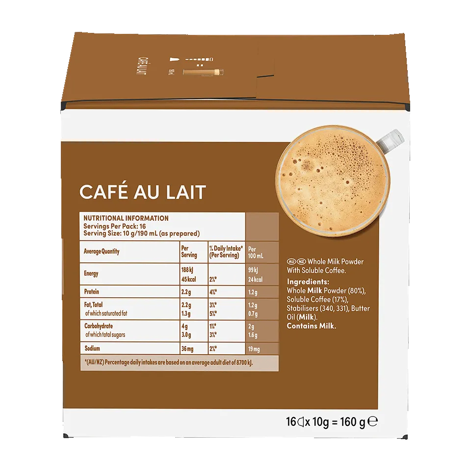 Dolce Gusto Café Au Lait pods