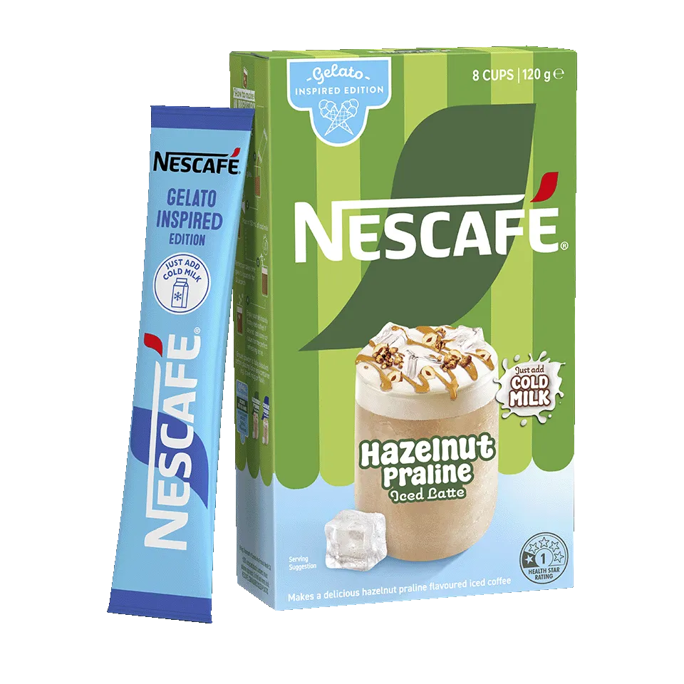 Hazelnut Praline Iced Latte