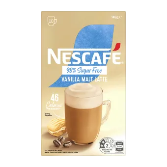 NESCAFÉ® Sugar Free Vanilla Malt Latte Sachets