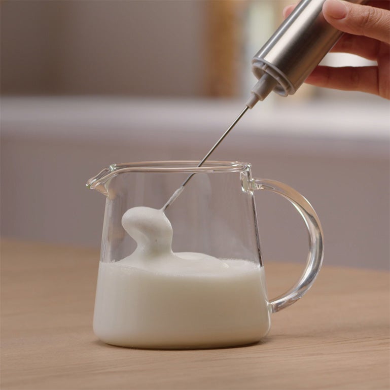 Šaltas karamelinis pienas su espresu. 3 žingsnis