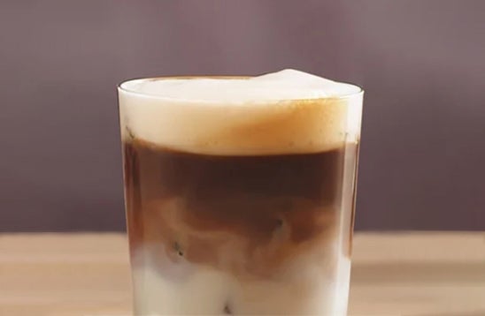 Karamelli jääkohv latte macchiato