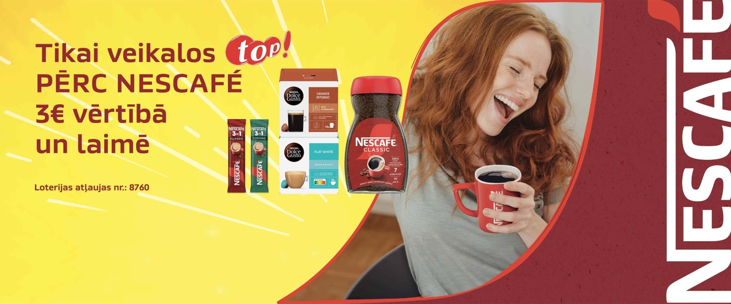 Nescafe LV TOPS loterija