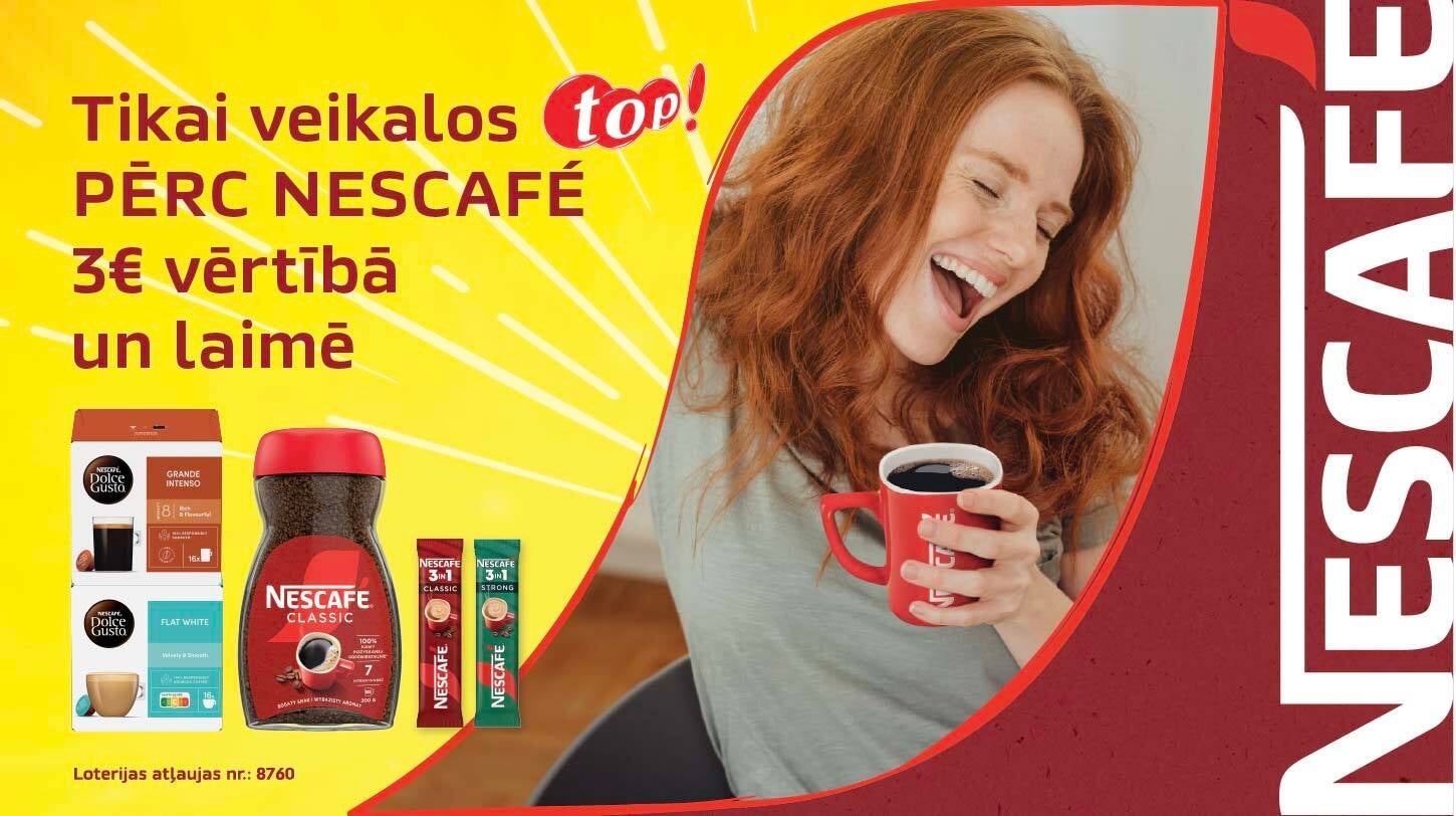 Nescafe LV TOPS loterija