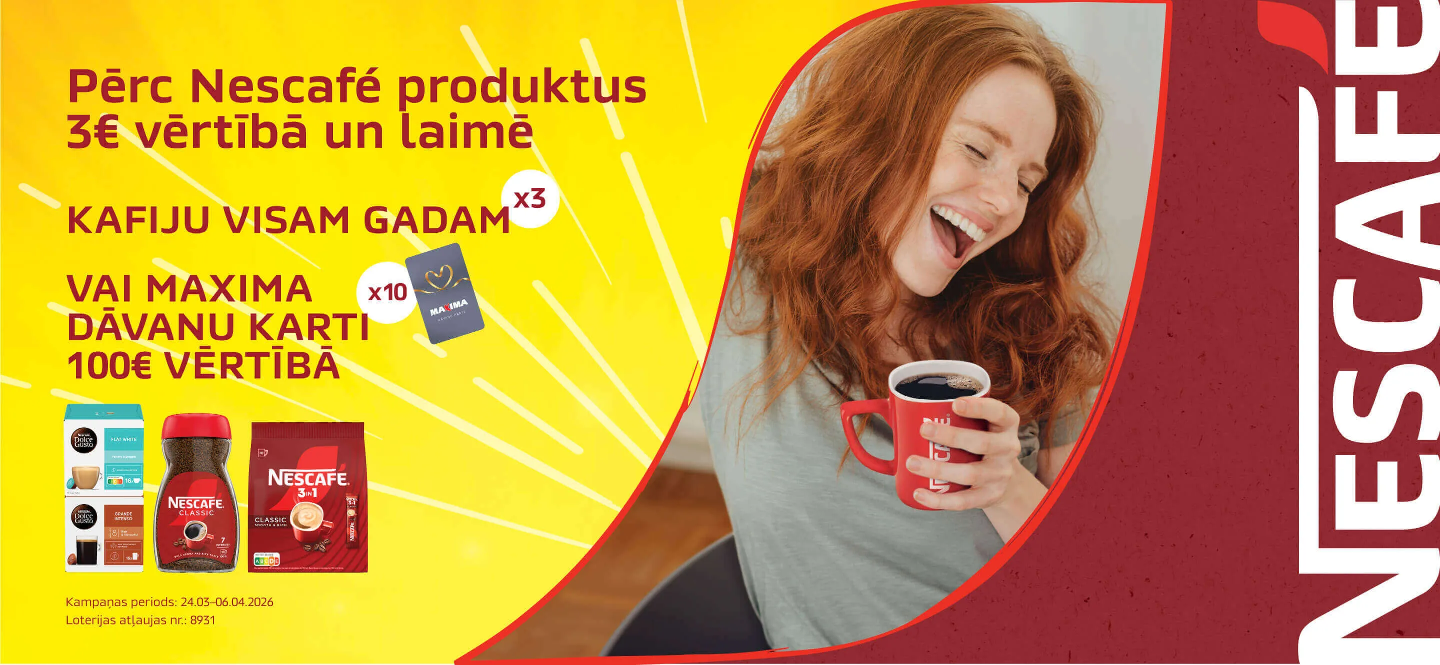 Nescafe LV TOPS loterija