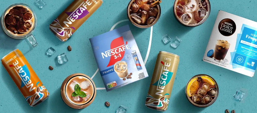 NESCAFÉ® šaltos kavos produktų asortimentas