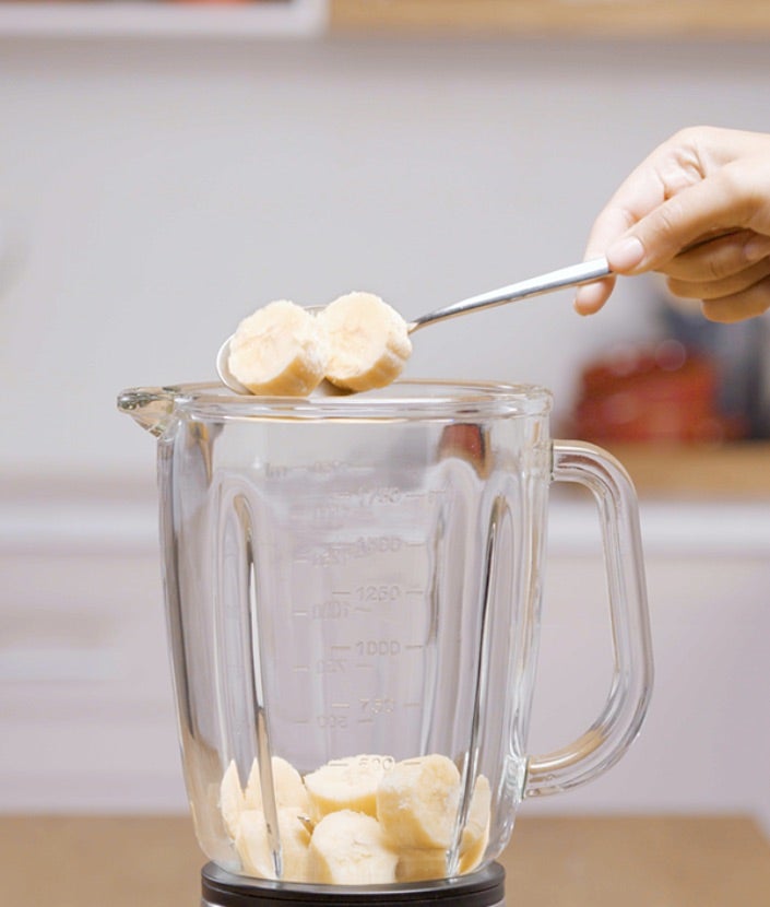  Koffie Banaan Milkshake Stap 2