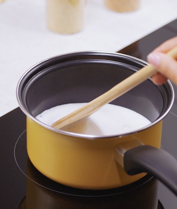 Latte vanillé au lait de soja – Étape 2