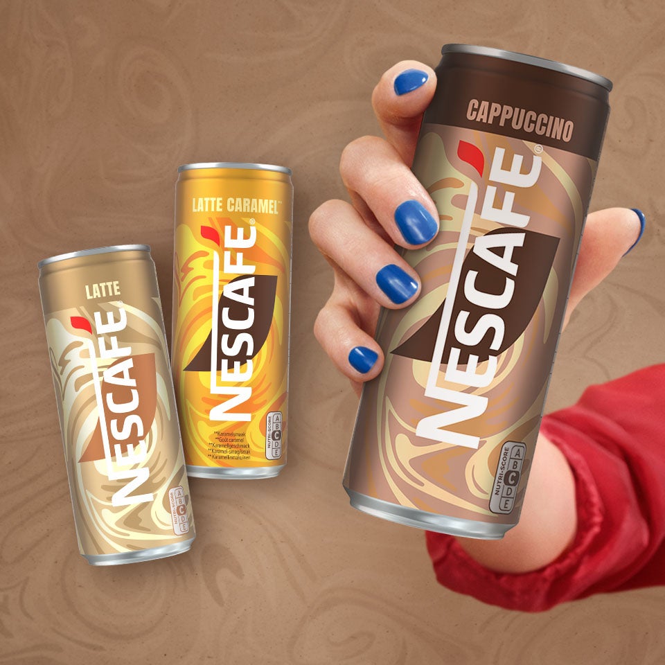 Nescafe cappuccino et latte caramel