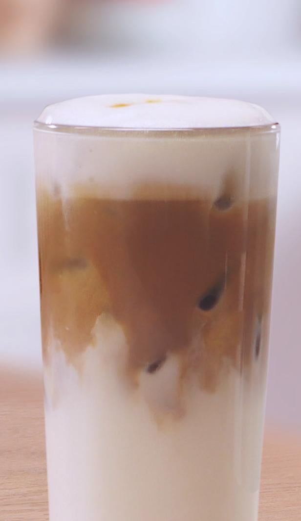 Latte Macchiato Glacé au Caramel