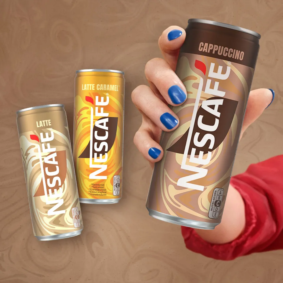 Canettes de nescafé