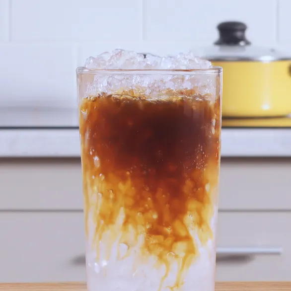 Recette de café glacé pétillant