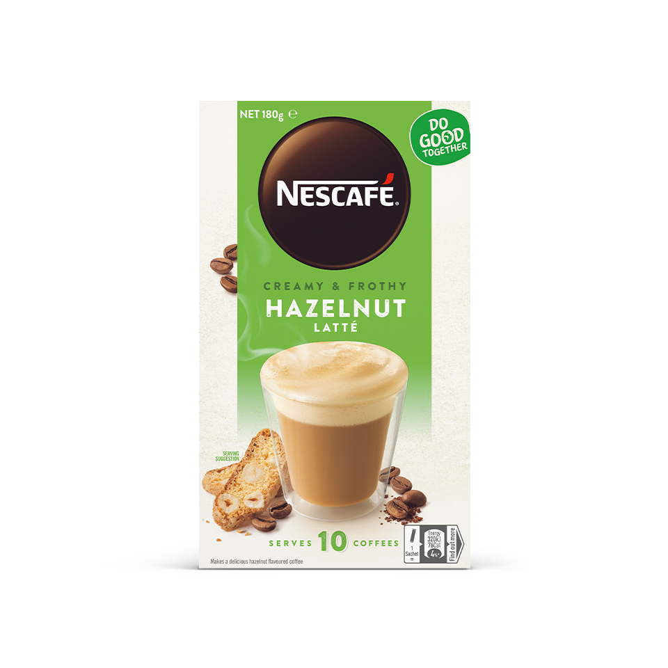 NESCAFÉ® Hazelnut Latte sachets
