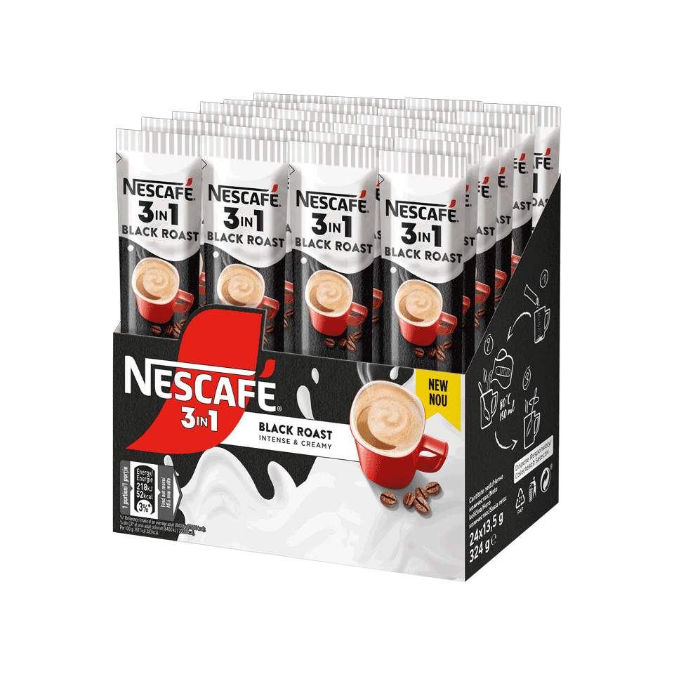 Nescafé 3-in-1 black-roast