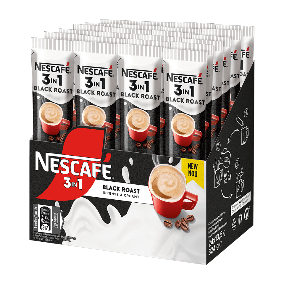 Nescafé 3-in-1 black-roast