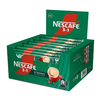 разтворимо nescafe 3в1 strong