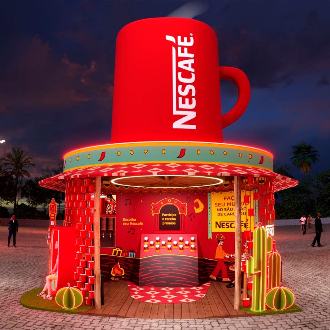 Estande de Nescafé: Nescafé no São João de Caruaru 2024