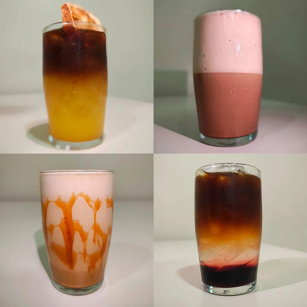 Drinks especiais feitos com café