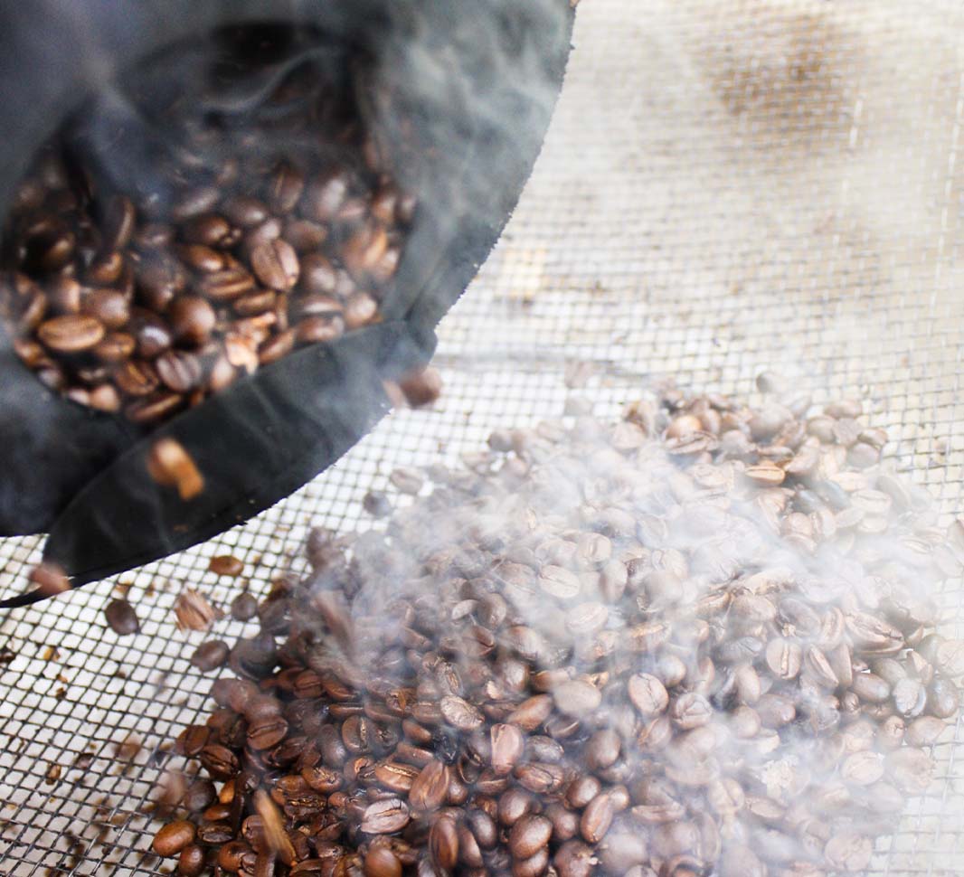 Enfriamiento del proceso de tostado del café