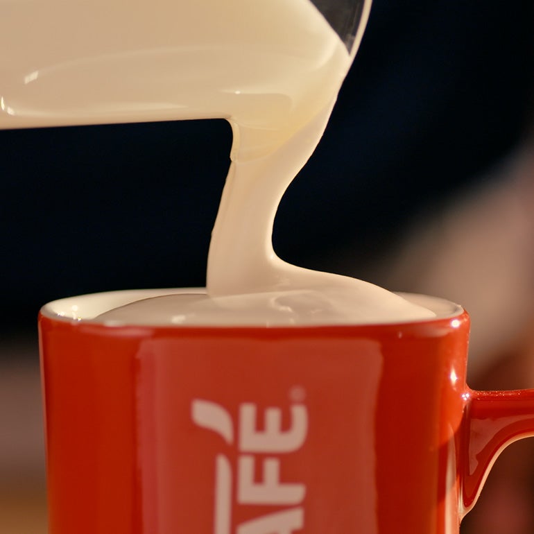 receta de cappuccino clásico: paso 4