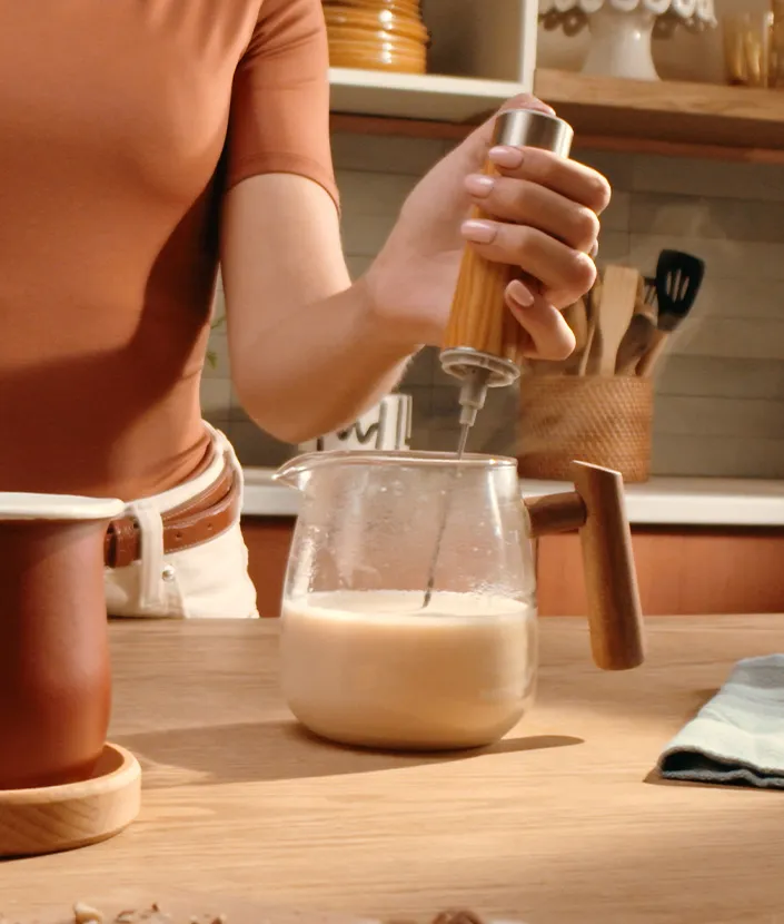 Espuma la leche
